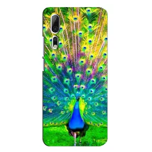 Чохол з пташками на ZTE Axon 10 Pro (VPrint) (Яскравий Павлин)