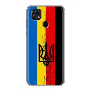 Украинские Чехлы для ZTE Blade 20 Smart с картинкой УПА (AlphaPrint) (Флаг УПА)