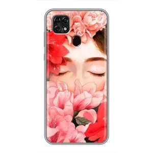 Чехлы (ART) Цветы на ZTE Blade 20 Smart (VPrint) (Очі в квітах)