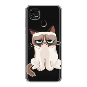Чохол з принтом для ZTE Blade 20 Smart (AlphaPrint) Модні коти (Сумний кіт)