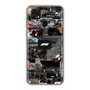 Чохол з принтом «Гоночний колаж Ф1» для ZTE Blade 20 Smart