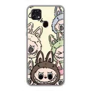 Чохол з Лабубу на ZTE Blade 20 Smart (Золота мавпа Bored Ape)