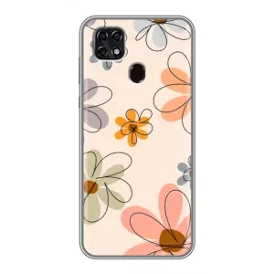 Чохол з квітковим принтом на ZTE Blade 20 Smart . українською мовою з українськими буквами та цифрами:
ZTE Blade 20 Смарт (Кольорові квіти)