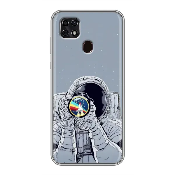 Чохол з принтом «Космонавт фото» для ZTE Blade 20 Smart