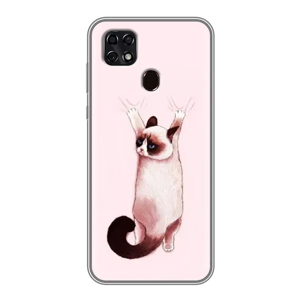 Чехол с принтом «Котик падает» для ZTE Blade 20 Smart Чехол с принтом «Котик падает» для ZTE Blade 20 Smart