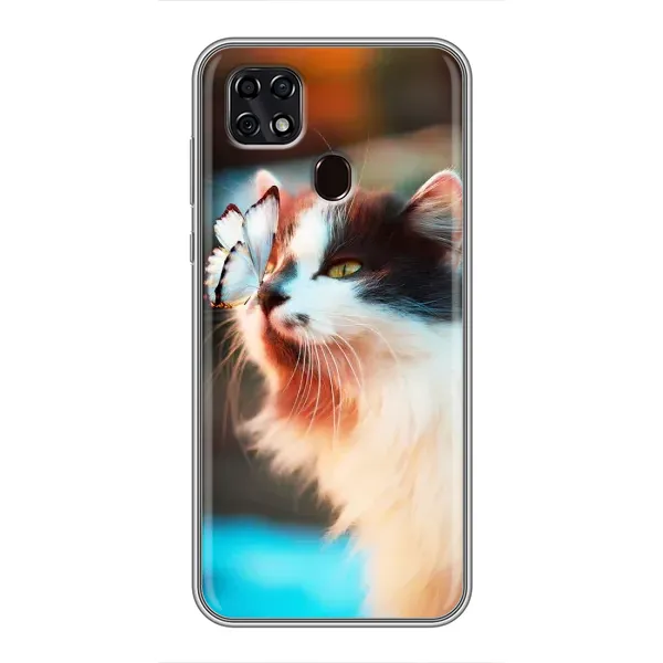 Чехол с принтом «Котик с бабочкой» для ZTE Blade 20 Smart Чехол с принтом «Котик с бабочкой» для ZTE Blade 20 Smart