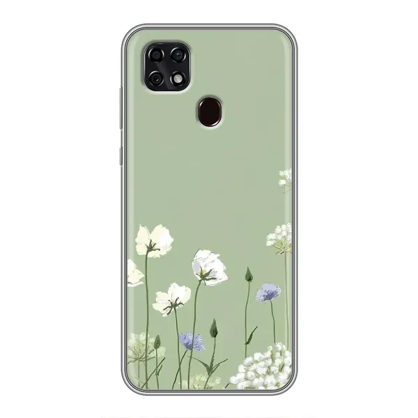 Чохол з принтом «Квіти на зеленому» для ZTE Blade 20 Smart