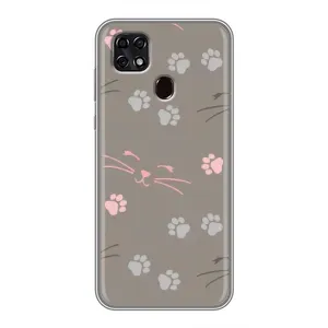 Чохол з малюнком кіт на ZTE Blade 20 Smart (Лапи і вуса)