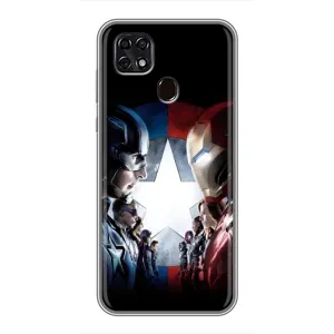 Чохол з принтом «Марвел стайл» для ZTE Blade 20 Smart