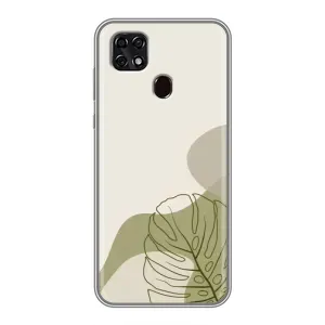 Чохол з принтом «Зелена монстера дизайн» для ZTE Blade 20 Smart