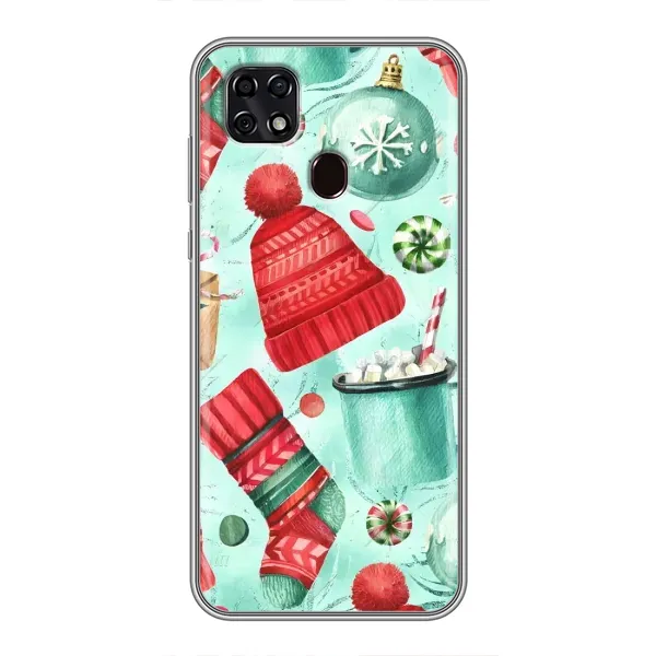 Чехол с принтом «Одежда НГ» для ZTE Blade 20 Smart