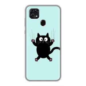 Чохол з принтом для ZTE Blade 20 Smart (AlphaPrint) Модні коти (Падаючий кіт)