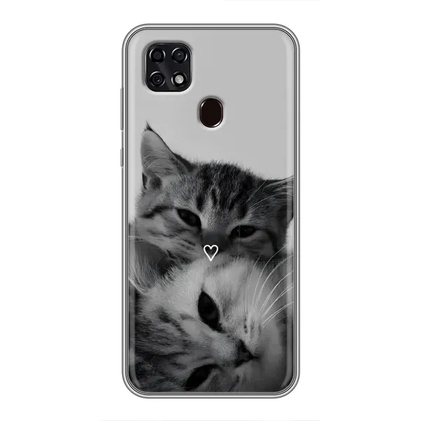 Чохол з принтом «Пара котів» для ZTE Blade 20 Smart