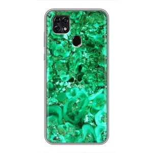 Мраморний чехол на ZTE Blade 20 Smart (VPrint) (Салатовий Мрамор)