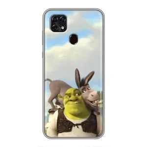 Чохол з мультфільмом Шрек на ZTE Blade 20 Smart (Шрек та Осел)