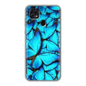 Чохол з принтом «Сині метелики» для ZTE Blade 20 Smart
