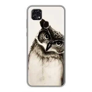 Чохол з пташками на ZTE Blade 20 Smart (VPrint) (Сова)
