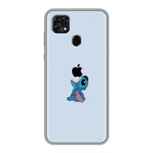 Чохол з принтом Стіч на ZTE Blade 20 Smart (Stitch apple)