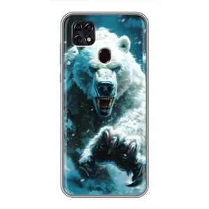 Чехол с принтом «Полярный медведь» для ZTE Blade 20 Smart
