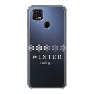 Зимние Чехлы для ЗТЕ Блейд 20 Смарт - прозрачный фон (Winter loading)