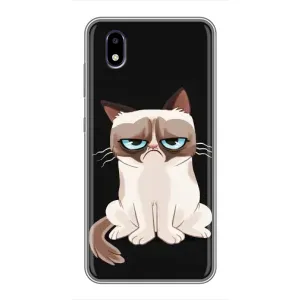 Чохол з принтом для ZTE Blade A3 (2020) (AlphaPrint) Модні коти (Сумний кіт)