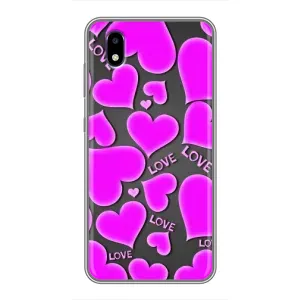 Чехлы для любимой на ZTE Blade A3 (2020) (VPrint) (Pink hearts)