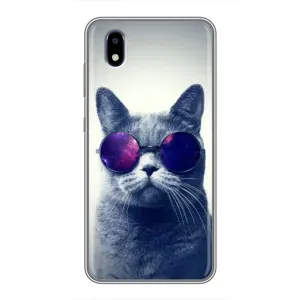 Чохол з принтом для ZTE Blade A3 (2020) (AlphaPrint) Модні коти (Стильний кіт)
