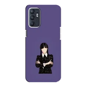 Чохли Венсдей на ZTE Blade A31 Plus Уенсдей (AlphaPrint) (Венздей у чорному)
