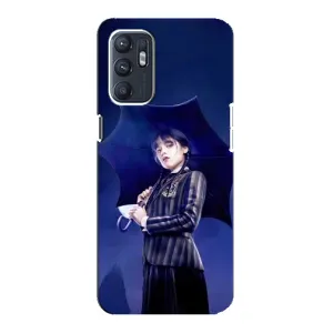 Чохли Венсдей на ZTE Blade A31 Plus Уенсдей (AlphaPrint) (Венздей з парасолькою)