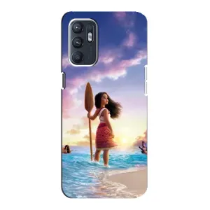 Чохол з мультфільмом Ваяна ZTE Blade A31 Plus (Моана з веслом)