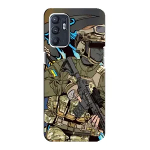 Чехлы с картинкой ЗСУ для ZTE Blade A31 Plus (AlphaPrint) (Воїн ЗСУ)