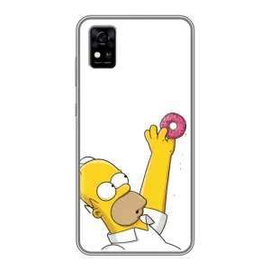 Чjхол з Сімпсонами для ZTE Blade A31 (VPrint) (Гомер з пончиком)