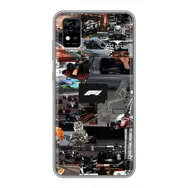 Чохол з принтом «Гоночний колаж Ф1» для ZTE Blade A31