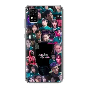 Чохол Гра в кальмара для ZTE Blade A31 (Колаж Гра кальмара)