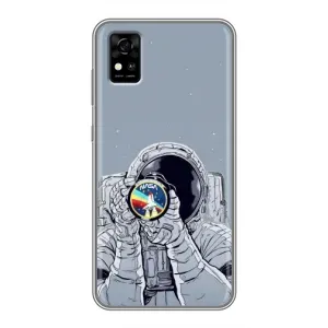Чохол з принтом «Космонавт фото» для ZTE Blade A31