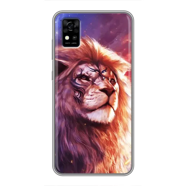Чехол с принтом «Красочный Лев» для ZTE Blade A31
