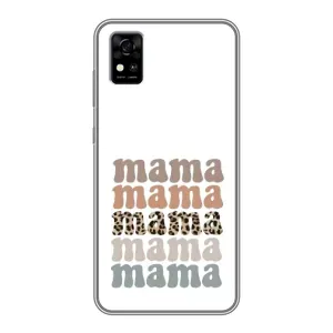 Чехол с принтом «Текстовый коллаж мама» для ZTE Blade A31
