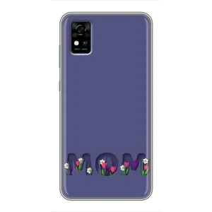 Чехол с принтом «Мама в цветах» для ZTE Blade A31