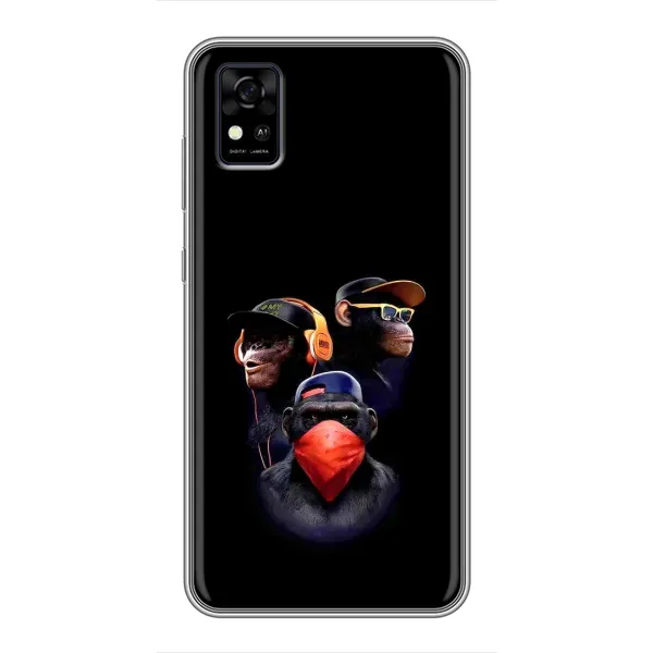 Чехол с принтом «Три обезьяны» для ZTE Blade A31 Чехол с принтом «Три обезьяны» для ZTE Blade A31