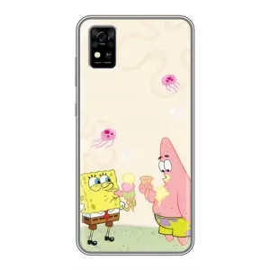 Чохол Губка Боб для ZTE Фенікс А31 (Патрік і Боб)