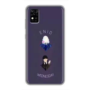 Чохли Венсдей на ZTE Blade A31 Уенсдей (AlphaPrint) (Венздей і подруга)