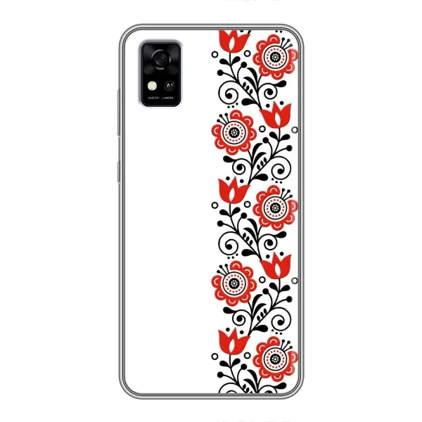 Чехол с принтом «Яркая вишиванка» для ZTE Blade A31