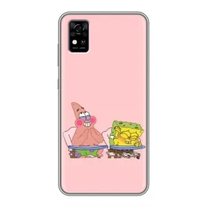 Чохол Губка Боб для ZTE Фенікс А31 (За партою)