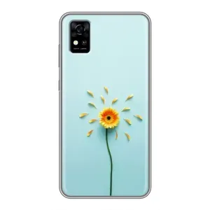 Чохли з квітами для ZTE Blade A31 (VPrint) (Жовта квітка)