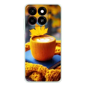 Чохол з принтом «Кава на жовтому пледі» для ZTE Blade A35