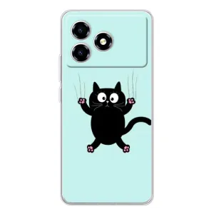 Чехол с принтом для ZTE Blade A36 (AlphaPrint) Модные коты
