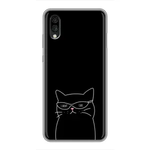 Чехол с рисунком кот на ZTE Blade A5 (2020) (Равнодушный кот)