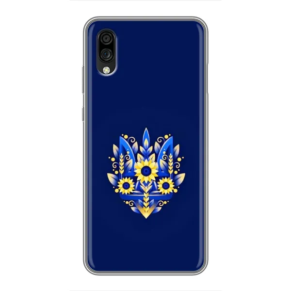 Чехол с принтом «Цветочный Герб» для ZTE Blade A5 (2020)