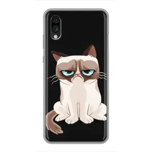 Чохол з принтом для ZTE Blade A5 (2020) (AlphaPrint) Модні коти (Сумний кіт)