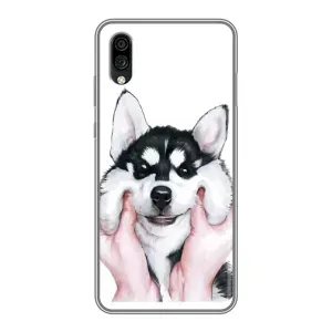 Чохол з Хаскі ZTE Blade A5 (2020) - (AlphaPrint) (Хаскі улибака)